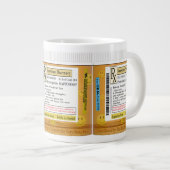Grande Tasse Prescription de RX pour le bonheur (Devant droit)
