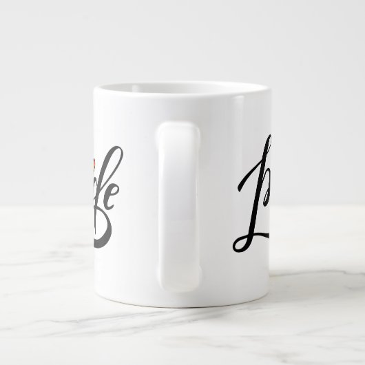 Grande Tasse Pride Script Heart (Dos)