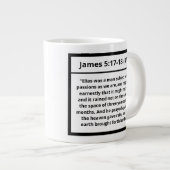 Grande Tasse Priez Comme Élie Jacques 5:17-18 Citation Écriture (Devant droit)