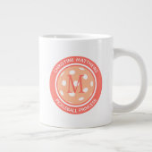 Grande Tasse Princesse de Pickleball Citation Drôle Nom Initial (Droite)