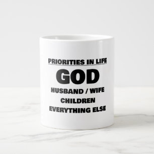 Grande Tasse Priorités dans la vie
