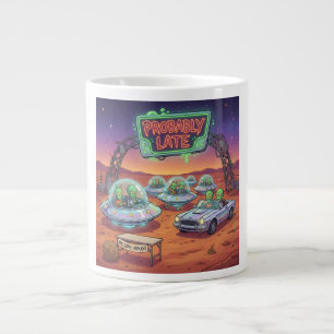Grande Tasse Probablement en retard - Drôle de voiture de scien