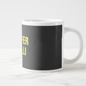 Grande Tasse Professionnel minimaliste moderne noir (Droite)