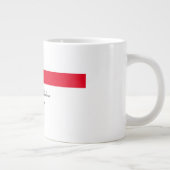 Grande Tasse Professionnel Simple Rouge Blanc (Droite)