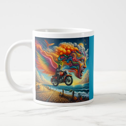 Grande Tasse Psychedélique Motorcycle Dreamscape (Gauche)