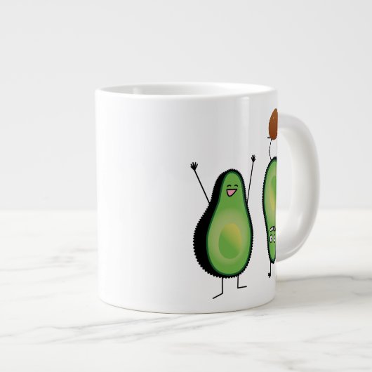 Grande Tasse Puits vert encourageant drôle d'appui renversé (Devant droit)