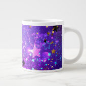 Grande Tasse Purple foil background with Stars (Droite)