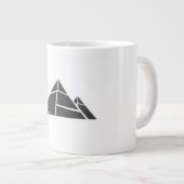 Grande Tasse Pyramides noires et blanches (Devant droit)