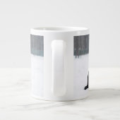 Grande Tasse Quatre Chiens du Labrador en neige (Dos)