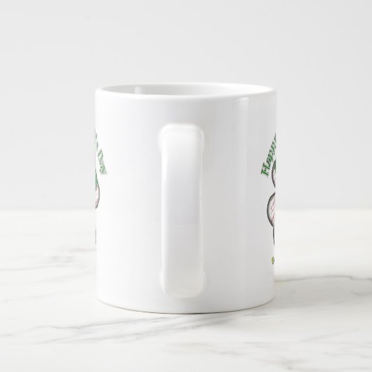 Grande Tasse Quatre feuilles Clover St Patrick's Day Photo (Dos)