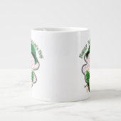 Grande Tasse Quatre feuilles Clover St Patrick's Day Photo (Devant)
