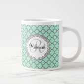 Grande Tasse Quatrefoil vert et gris Laurel (Droite)