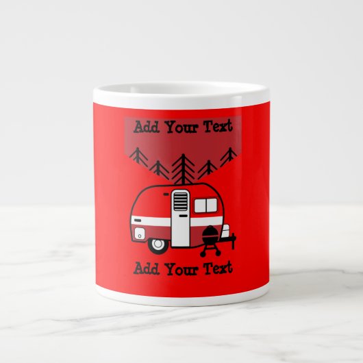 Grande Tasse Queen of the Camper - Drôle Camping RV (Devant)