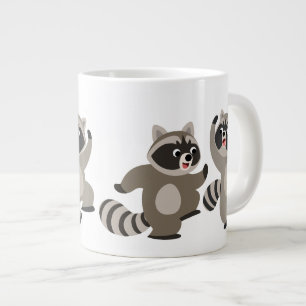 Grande Tasse Raccoons de caricatures de danse douce