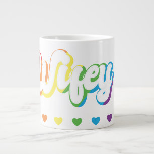 Grande Tasse Rainbow LGBTQIA Lesbienne soutien Gay