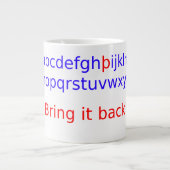 Grande Tasse ramener l'épine (Devant)