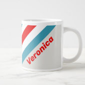 Grande Tasse Rayures de Thunderbird avec nom (Droite)