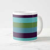 Grande Tasse Rayures d'harmonie côtière (Devant droit)
