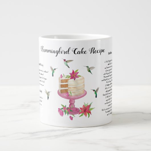 Grande Tasse Recette de gâteau aux colibris (Devant)