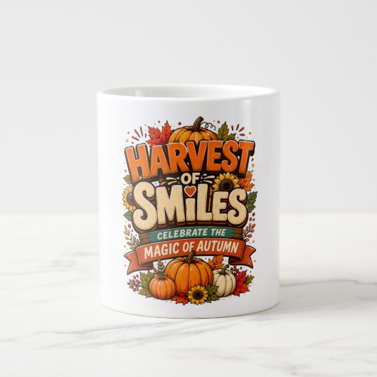 Grande Tasse Récolte de Sourires (Devant)