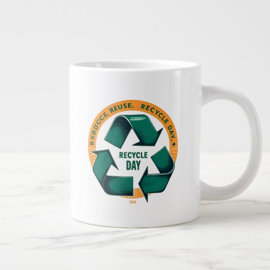 Grande Tasse Reduce Reuse Recycle Eco Tee (Droite)