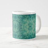 Grande Tasse Reflet abstrait d'océan turquoise (Devant droit)