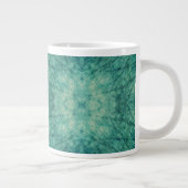 Grande Tasse Reflet abstrait d'océan turquoise (Droite)