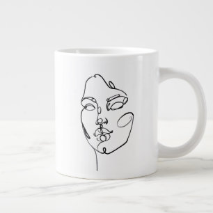 Grande Tasse Réflexions linéaires - Face