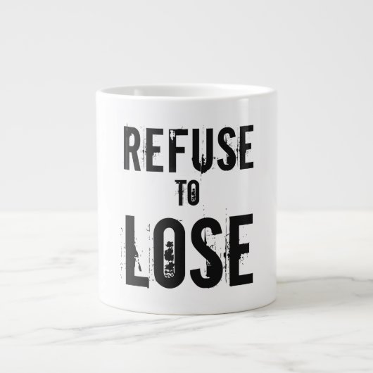 Grande Tasse Refuser de perdre le crâne (Devant)