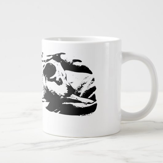 Grande Tasse Regarder Terrier douillet sur le lit d'hiver (Droite)