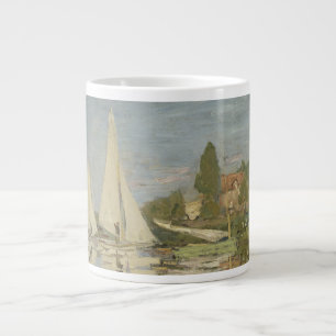 Grande Tasse Régates à Argenteuil, peinture à l'huile, Claude M