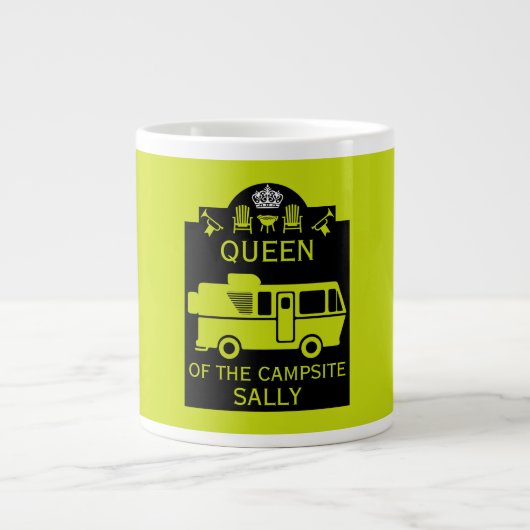 Grande Tasse Reine Du Camping (Devant)