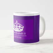 Grande Tasse Reine Elizabeth Règne de 70 ans (Devant droit)