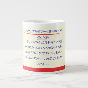 GRANDE TASSE REJOINDRE LE CLUB FUN MESSAGE BLEU ET ROUGE