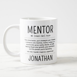 Grande Tasse Remerciement de mentor coach conseiller drôle pers