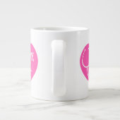 Grande Tasse Remerciements| Stéthoscope à coeur rose (Dos)