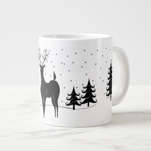 Grande Tasse Renne lunatique (Devant droit)