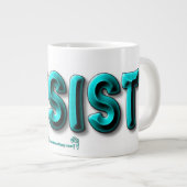 Grande Tasse Résister à la Musique (Devant droit)