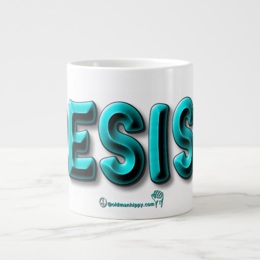 Grande Tasse Résister à la Musique (Devant)