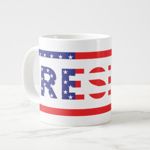 Grande Tasse RÉSISTER  Drapeau des États-Unis