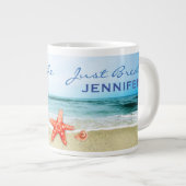 Grande Tasse Respirer juste sur mesure à la plage (Devant droit)