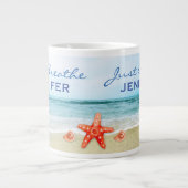 Grande Tasse Respirer juste sur mesure à la plage (Devant)