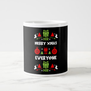 Grande Tasse Ressources humaines Dons de Noël laid Père Noël