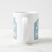 Grande Tasse Rester à la maison (Dos)