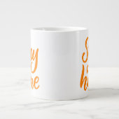 Grande Tasse Restez à la maison (Devant)