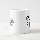 Grande Tasse Restez à la maison| Police de fantaisie (Devant)