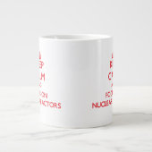 Grande Tasse Restez calme et concentrez-vous sur les réacteurs  (Devant)