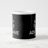 Grande Tasse Restez calme et laissez "ajouter nom" le gérer (Devant)