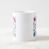 Grande Tasse Restez Calme Et Souriez| Mot mou (Devant)