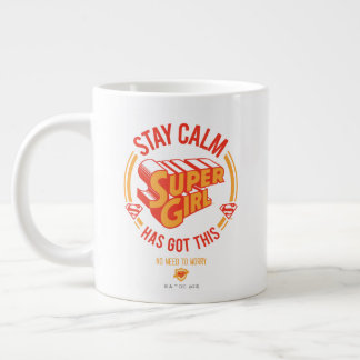 Grande Tasse Restez Calme Supergirl a eu ceci